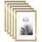Americanflat Picture Frame Set with Mat - Set of 5 - Photo Frame Set of Five for Wall Display - Plexiglass Cover - Hanging Hardware